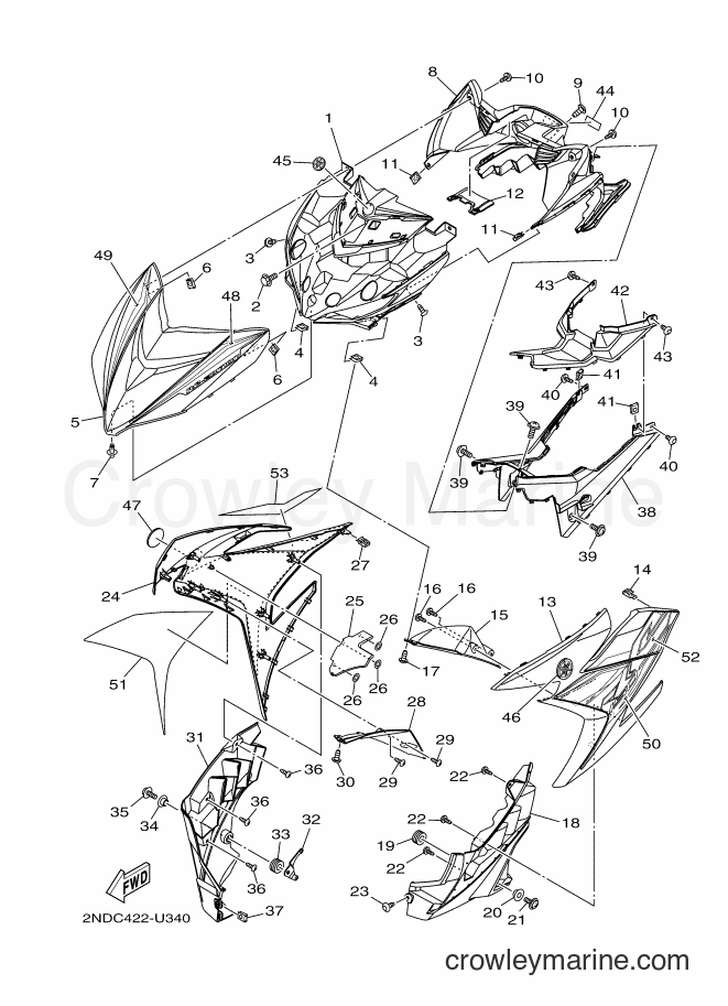 2019 Scooter T150 - T150 (2NDC) [010] - LEG SHIELD