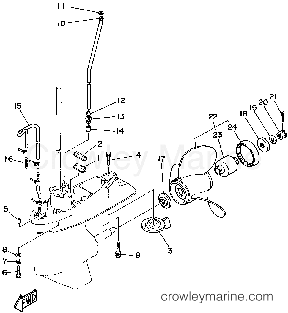 Yamaha Motors 70TLRT - LOWER CASING DRIVE 2