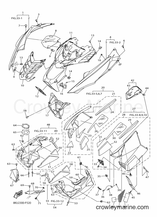 Yamaha Motors SRV10MS (8KS2) [010] - SHROUD