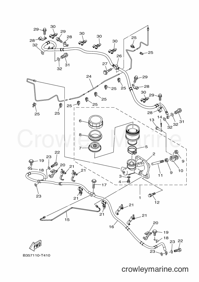 Yamaha Motors YXE700E (B3D2) [010] - MASTER CYLINDER