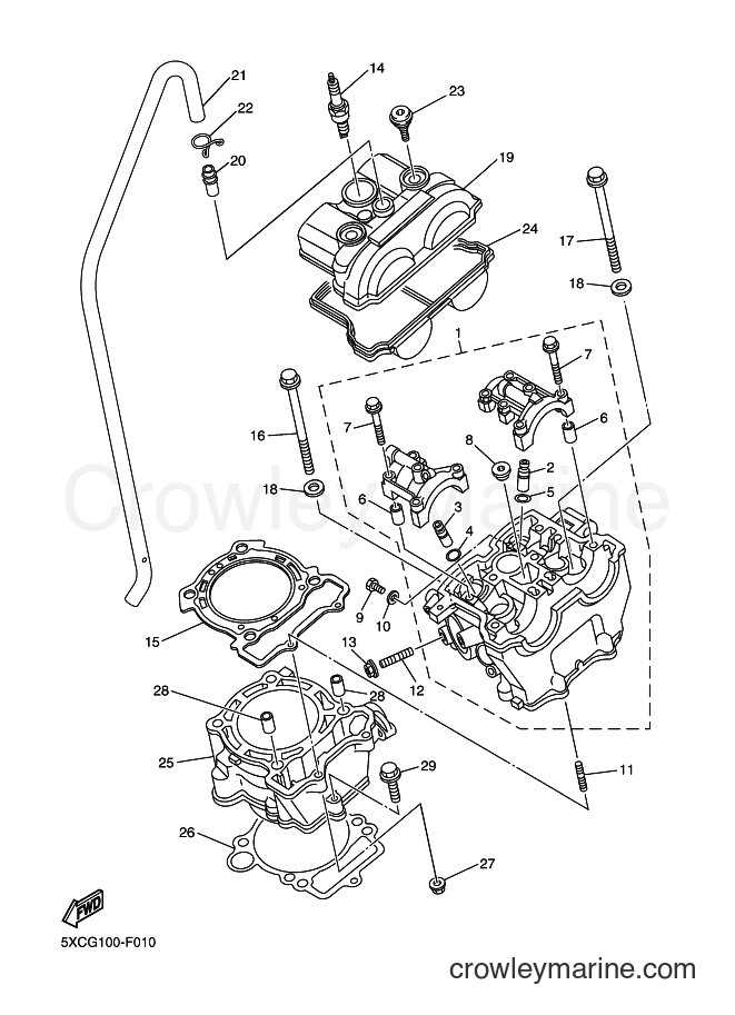 2009 Dirt Bike YZ250F - YZ250F (5XCS) [010] - CYLINDER