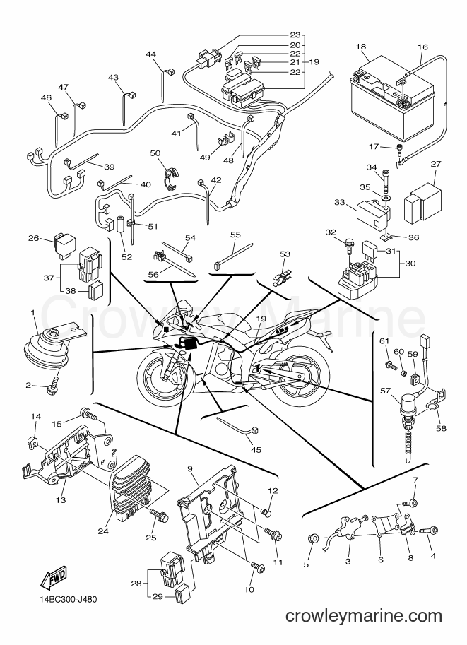 2010 Sport Bike YZF-R1 - YZF-R1 (14BD) [010] - ELECTRICAL 2
