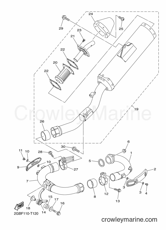 2018 Dirt Bike WR250F - WR250F (2GBG) [010] - EXHAUST