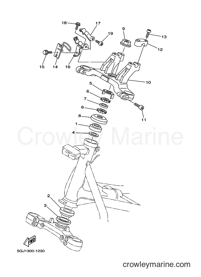 Yamaha Motors XP500 (5GJ5) [030] - STEERING