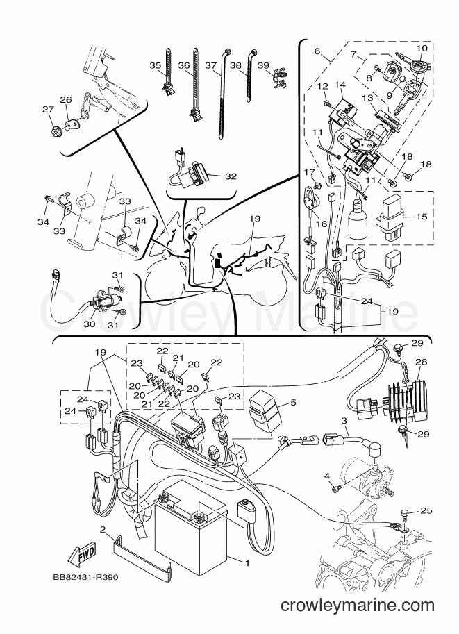 Yamaha Motors MWS150-A (BB82) [010] - ELECTRICAL 1