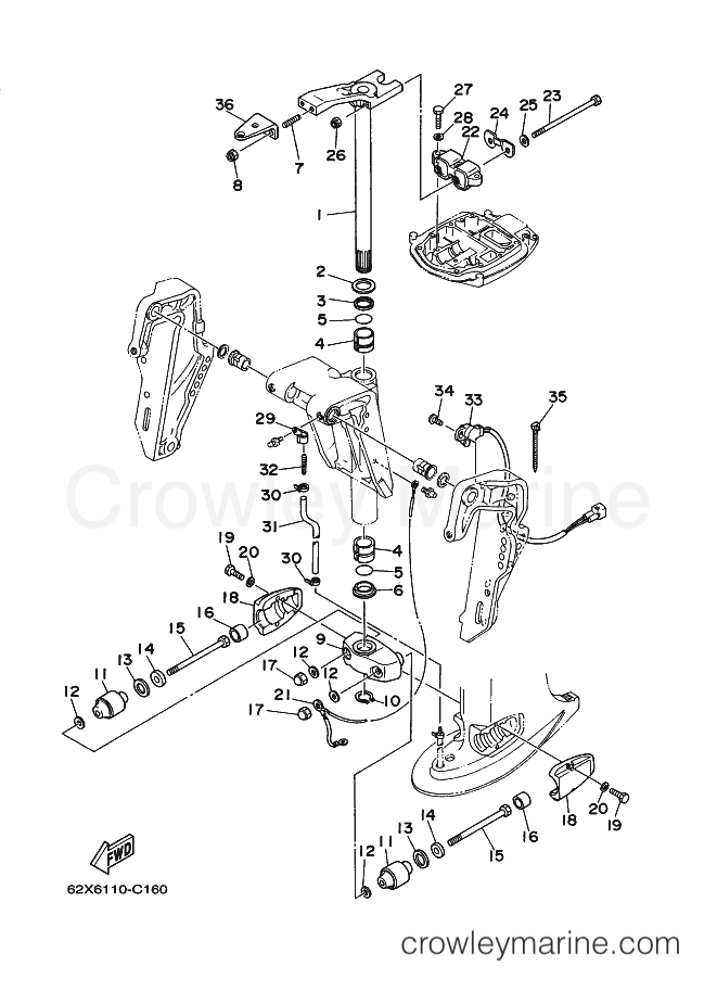 Yamaha Motors 40VMHOL (63B8) [110] - BRACKET 4