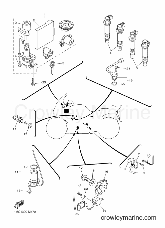 2014 Sport Bike FJR1300A - FJR1300A (1MCA) [010] - ELECTRICAL 1
