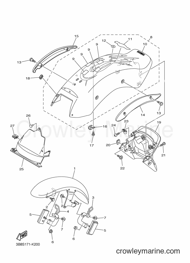 Yamaha Motors XVS1100 (3B8S) [010] - FENDER