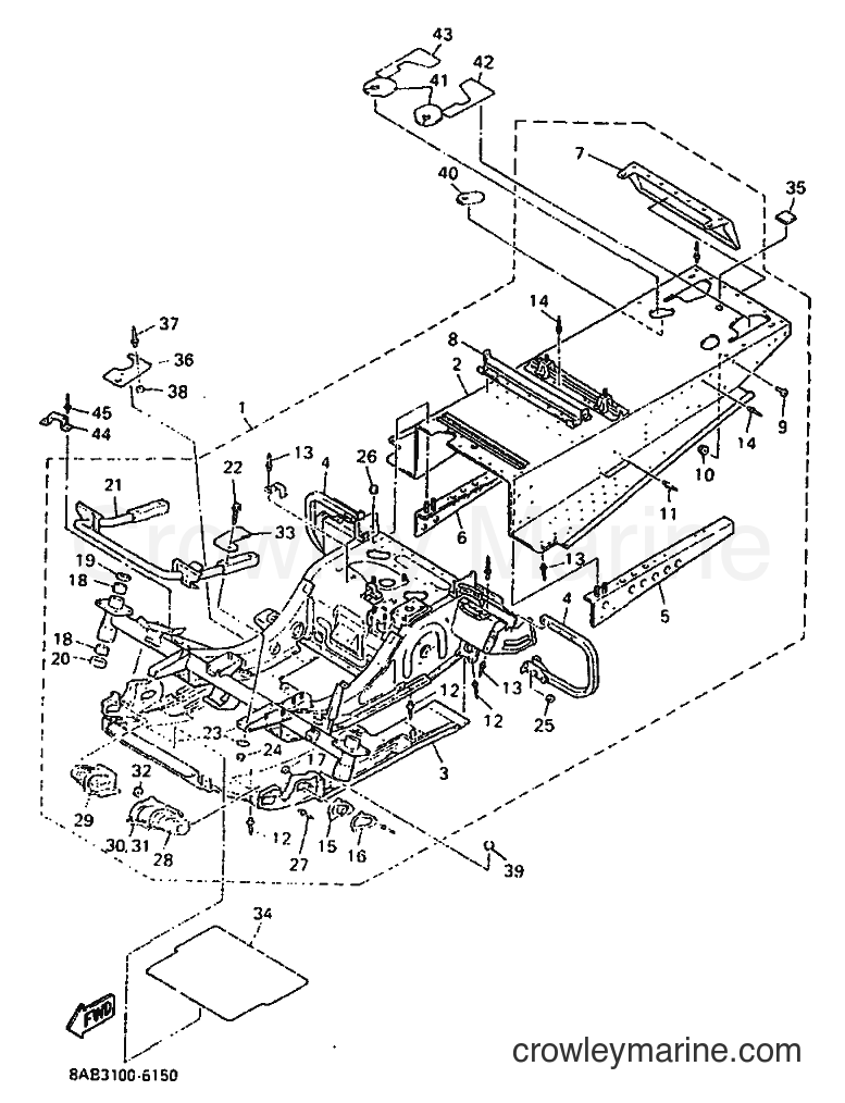 Yamaha Motors VX500 (8AB3) [010] - FRAME