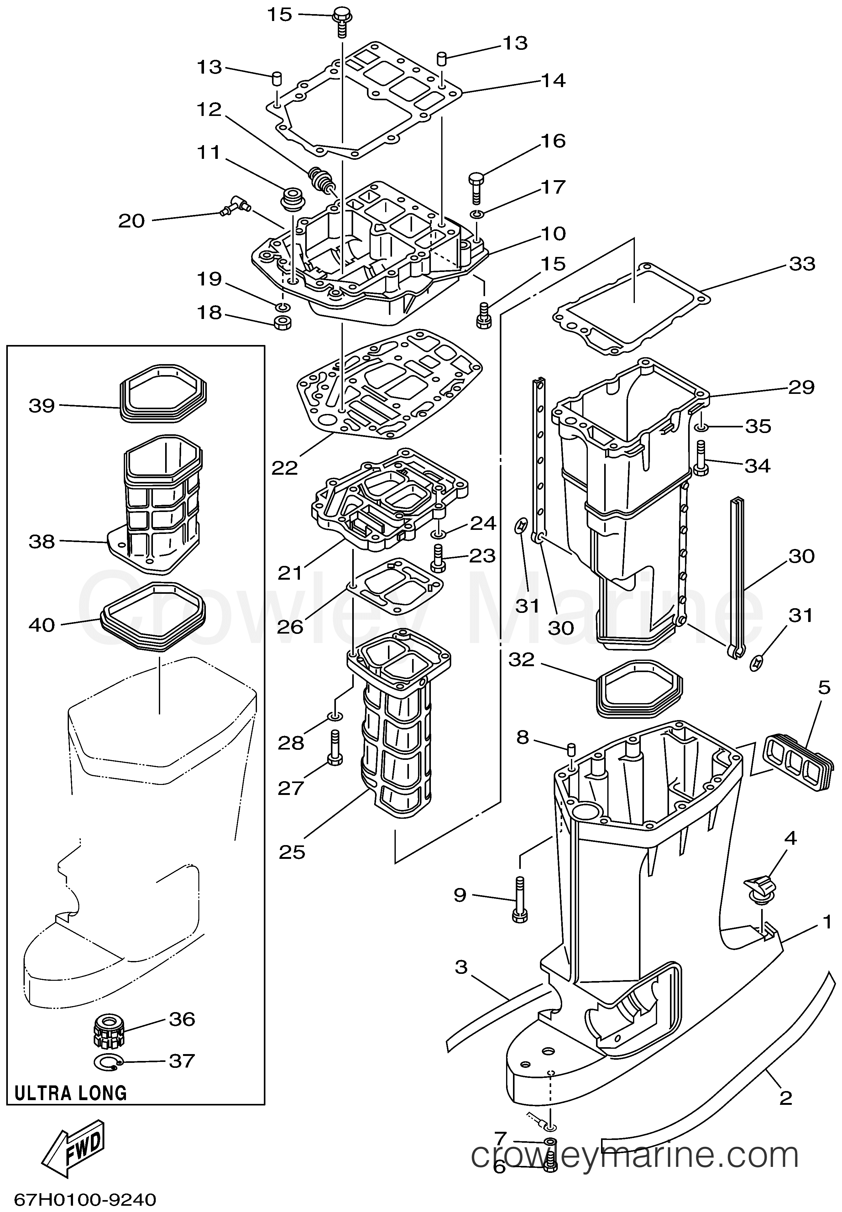 Yamaha Motors SX150TXRA - UPPER CASING