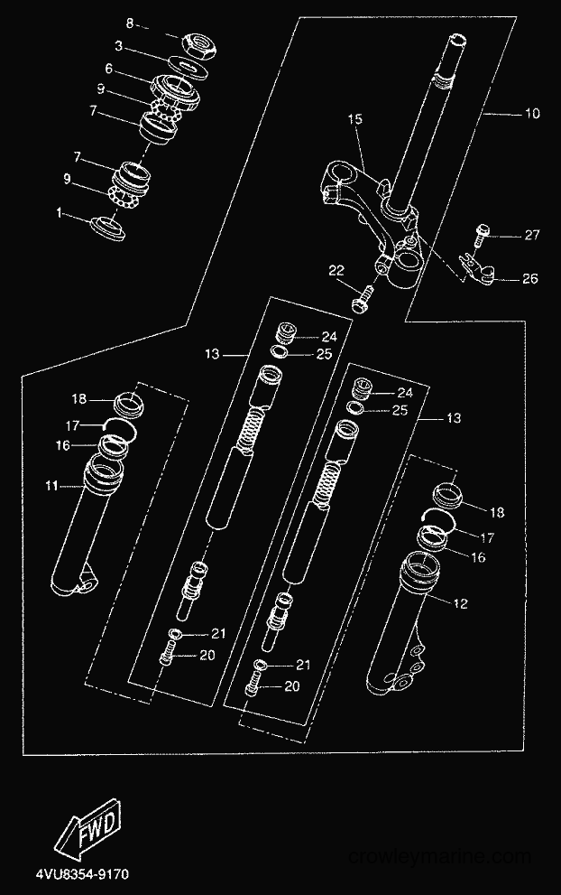 Yamaha Motors CW50 (5HG6) [010] - FRONT FORK