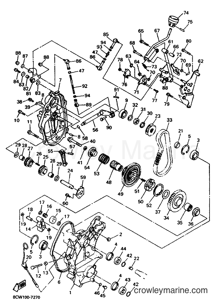 1997 Snowmobile VX600XR - VX600XR (8DB1) [010] - TRACK DRIVE 2