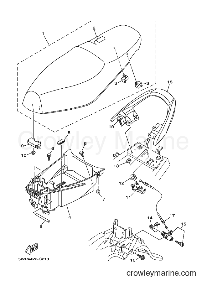 Yamaha Motors AL115C (5WPB) [010] - SEAT