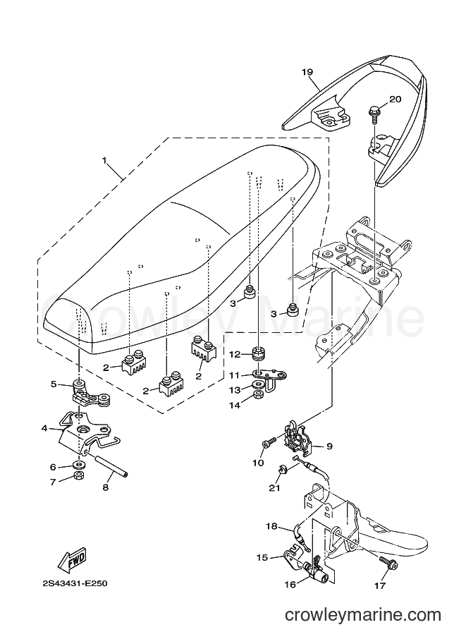 Yamaha Motors LB-135D-CW (2S45) [010] - SEAT