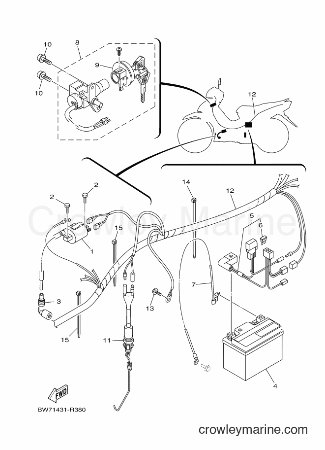 2017 Scooter T115FS-5 - T115FS-5 (BW72) [010] - ELECTRICAL 1