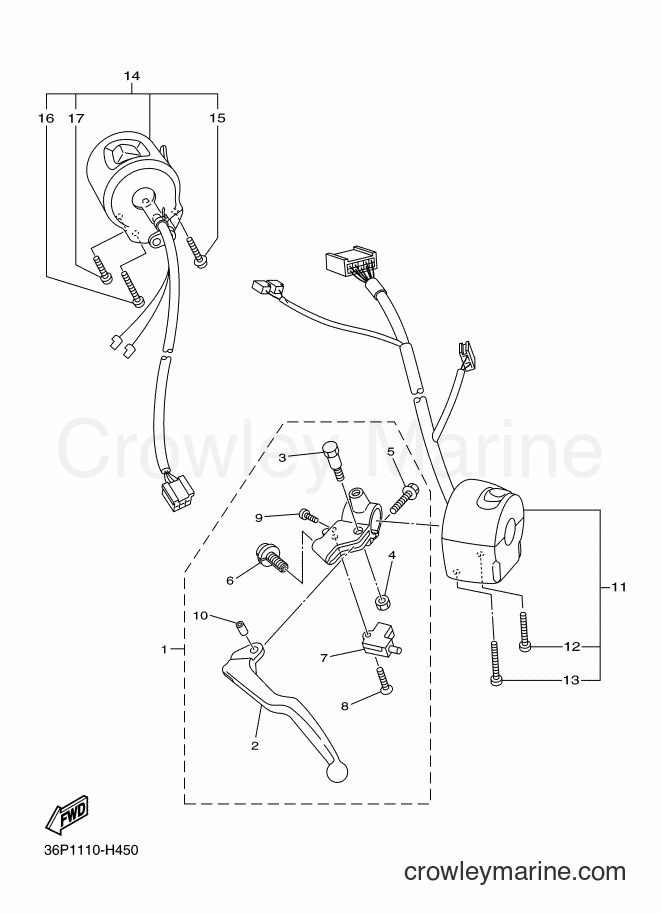 2009 Street Bike XJ6F - XJ6F (36P3) [010] - HANDLE SWITCH & LEVER