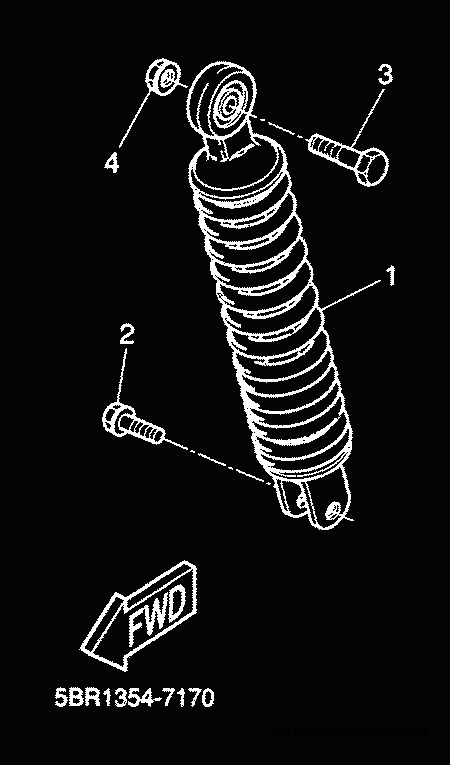 2000 Scooter YQ50 - YQ50 (5KH3) [010] - REAR SUSPENSION