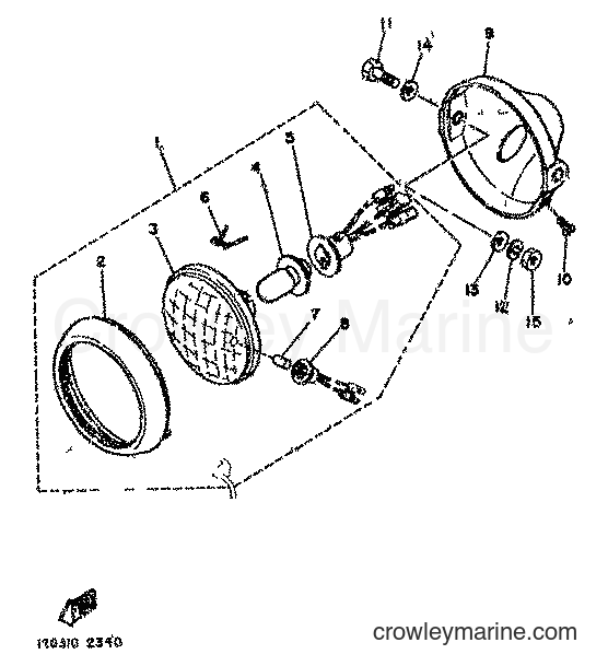 1982 Street Bike RD80 - RD80 (12G) [999] - HEADLIGHT