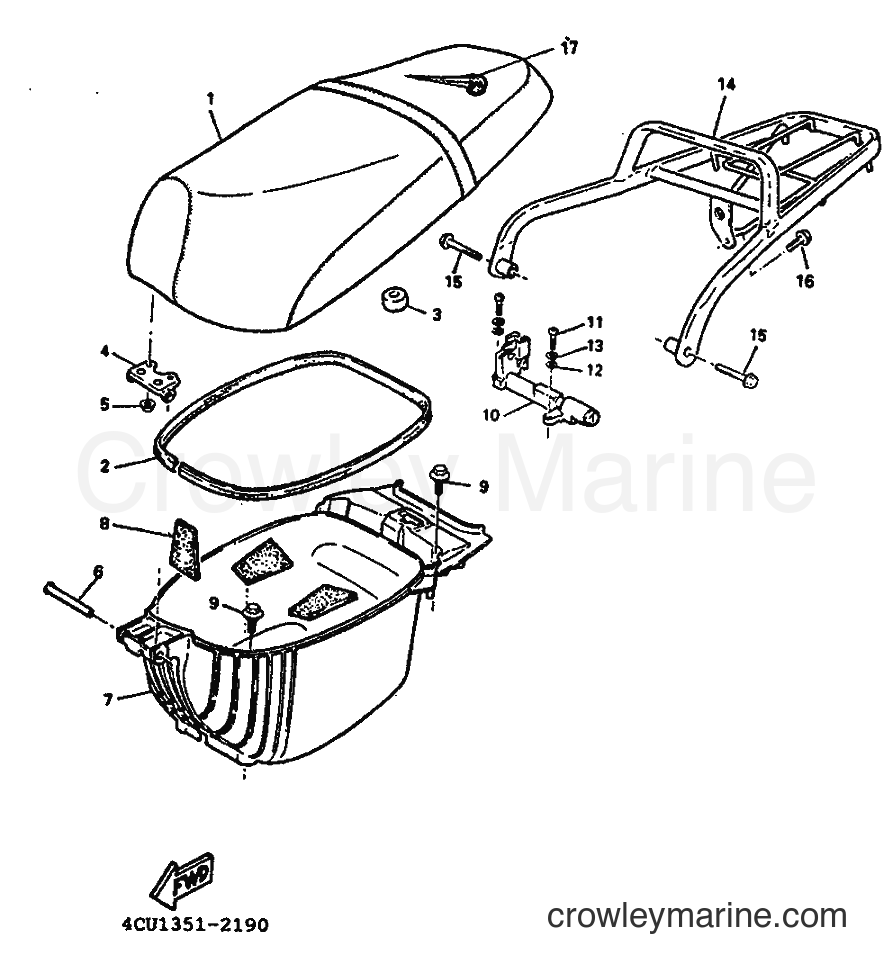 1993 Scooter YE50 - YE50 (4FX1) [999] - SEAT & CARRIER