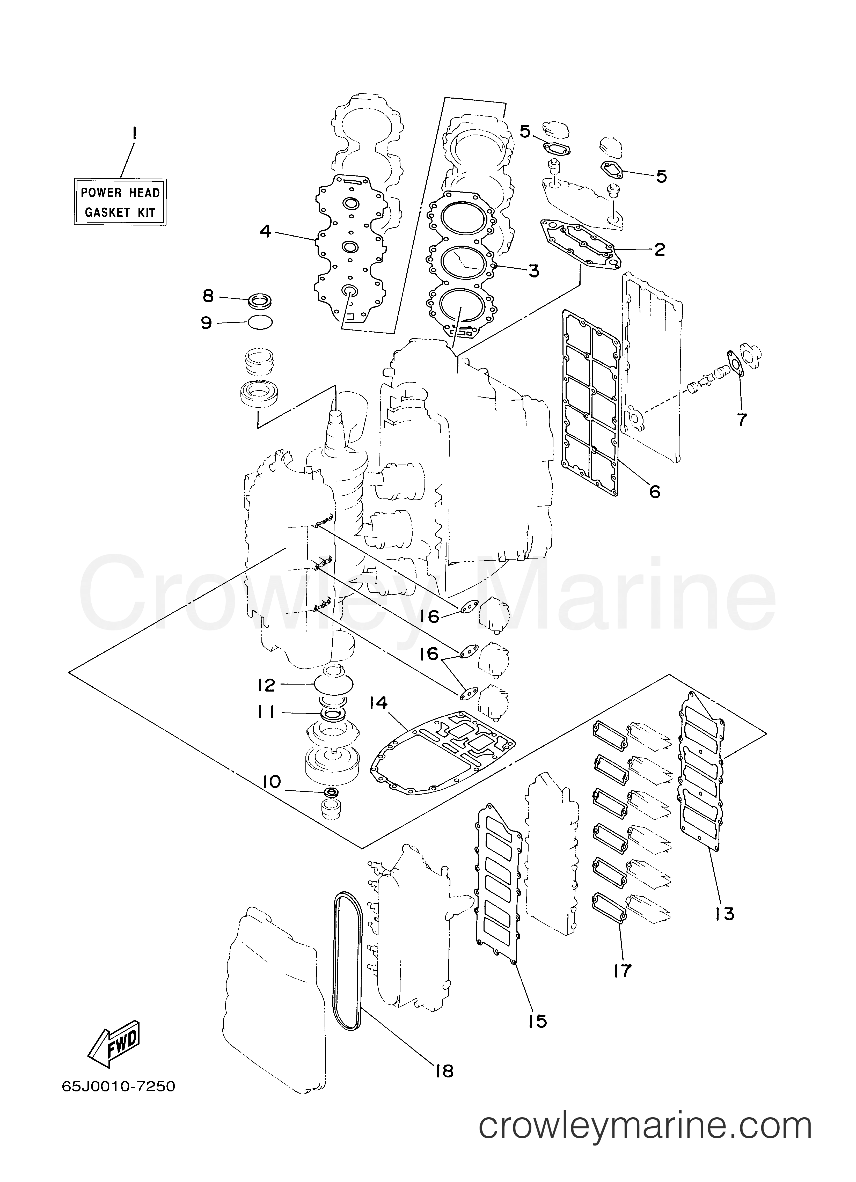 Yamaha Motors VX250TLRA - REPAIR KIT 1