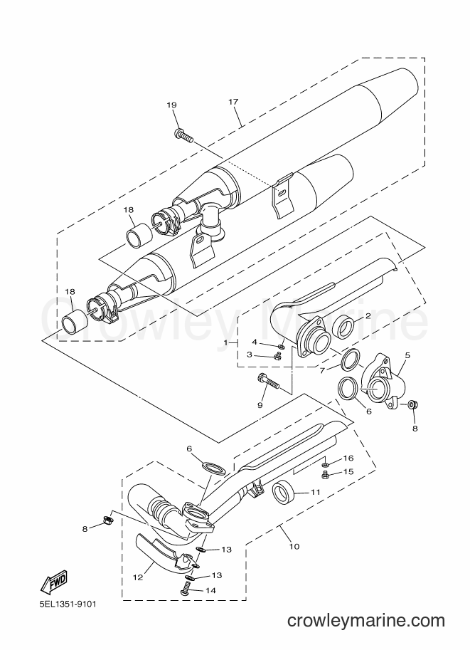 Yamaha Motors XVS1100 (5EL8) [010] - EXHAUST