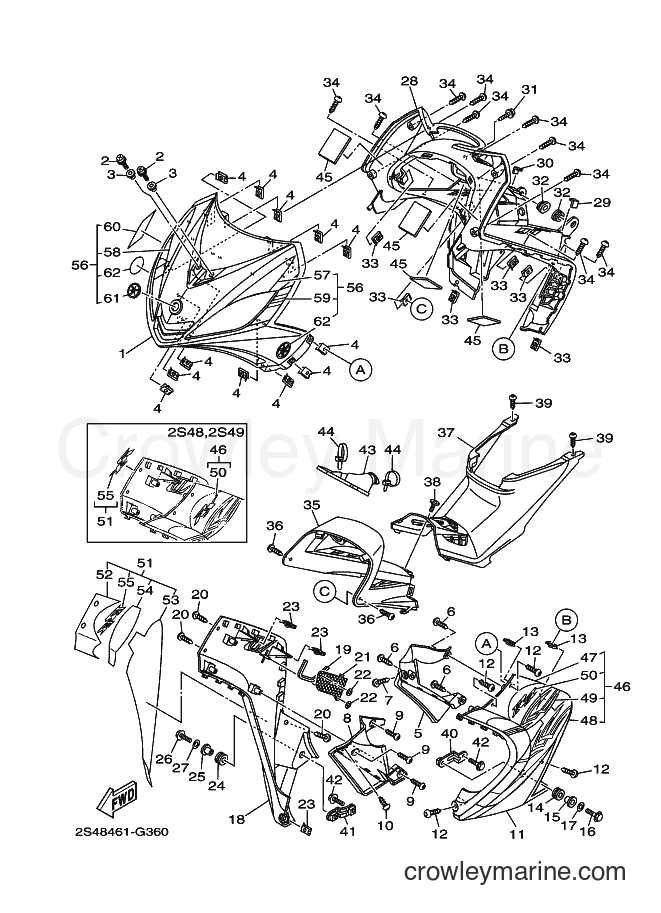 2008 Scooter T135HC - T135HC (2S48) [010] - LEG SHIELD