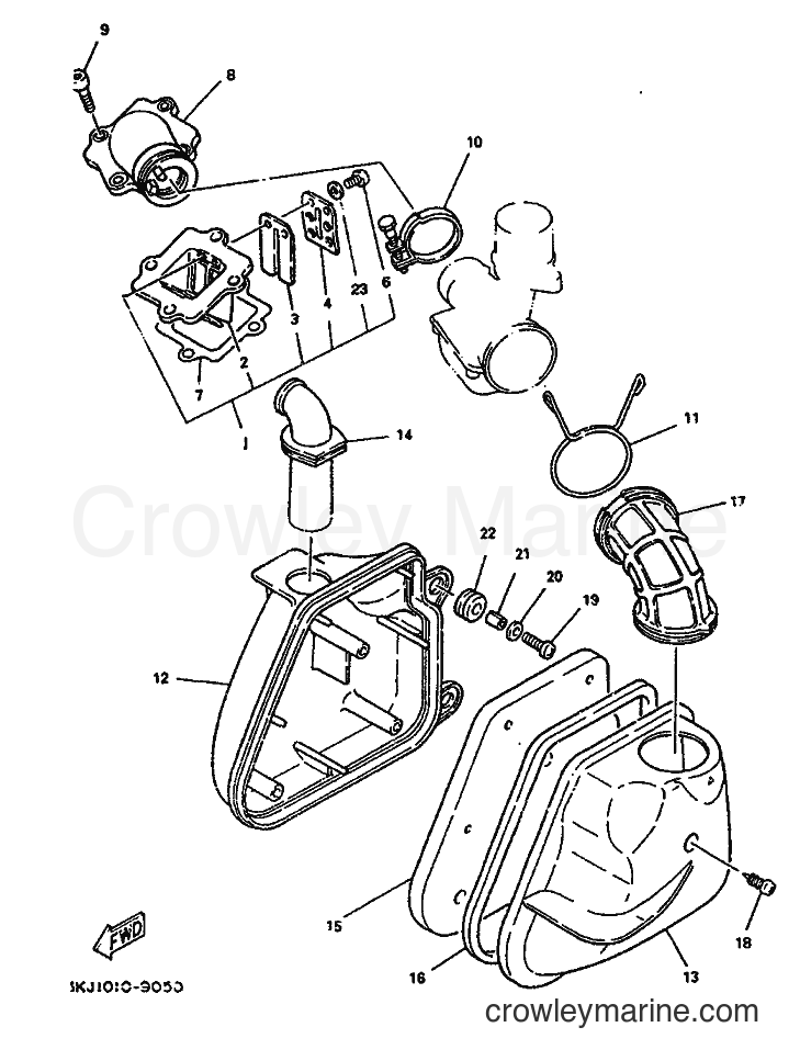 1995 Scooter YE80 - YE80 (4JC4) [999] - INTAKE