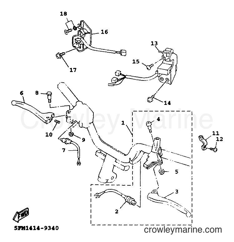 Yamaha Motors XC125A (5MJ9) [010] - HANDLE SWITCH & LEVER