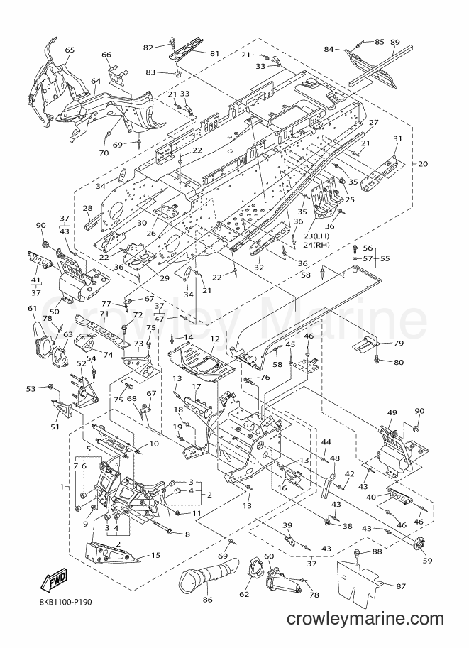 Yamaha Motors VK10D (8KB1) [020] - FRAME