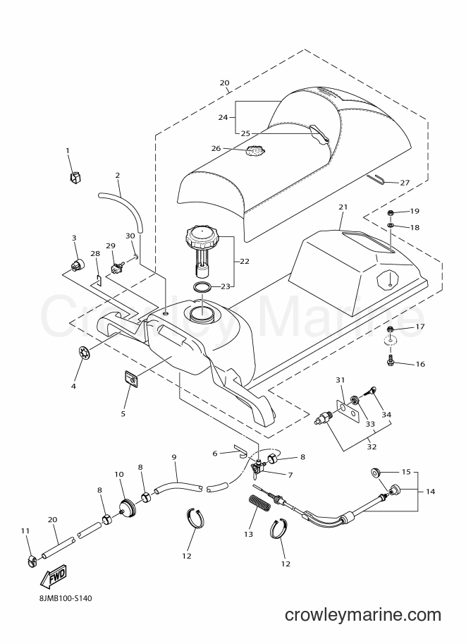 2017 Snowmobile SRX120 - SRX120 (8JMC) [010] - SEAT