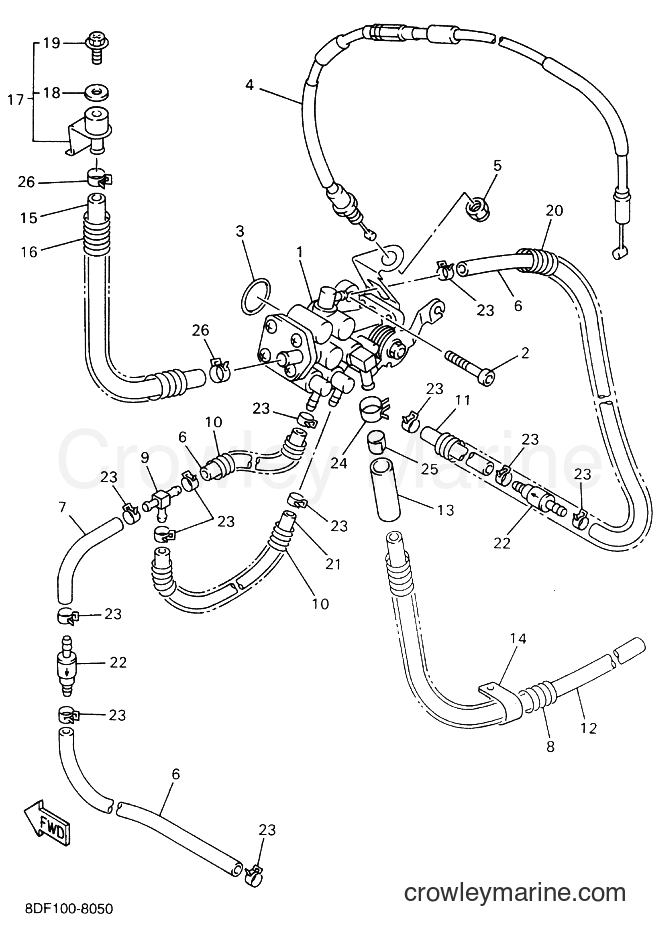 1998 Snowmobile SRX700 - SRX700 (8DN1) [020] - OIL PUMP