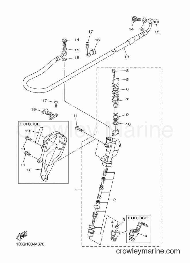 2013 Dirt Bike WR450F - WR450F (1DX9) [010] - REAR MASTER CYLINDER