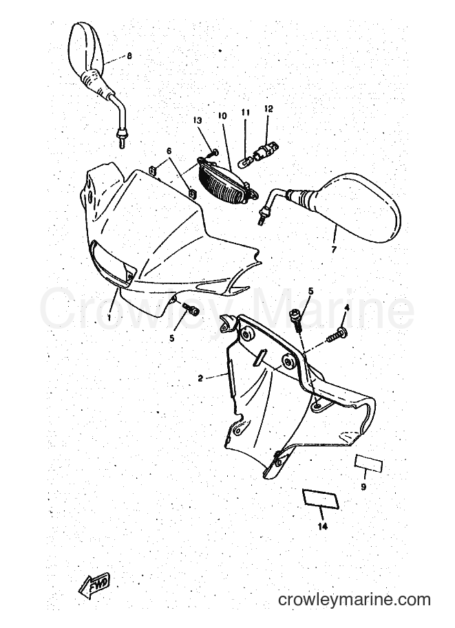 1996 Scooter CW50RSP - CW50RSP (4WS2) [999] - COWLING 1