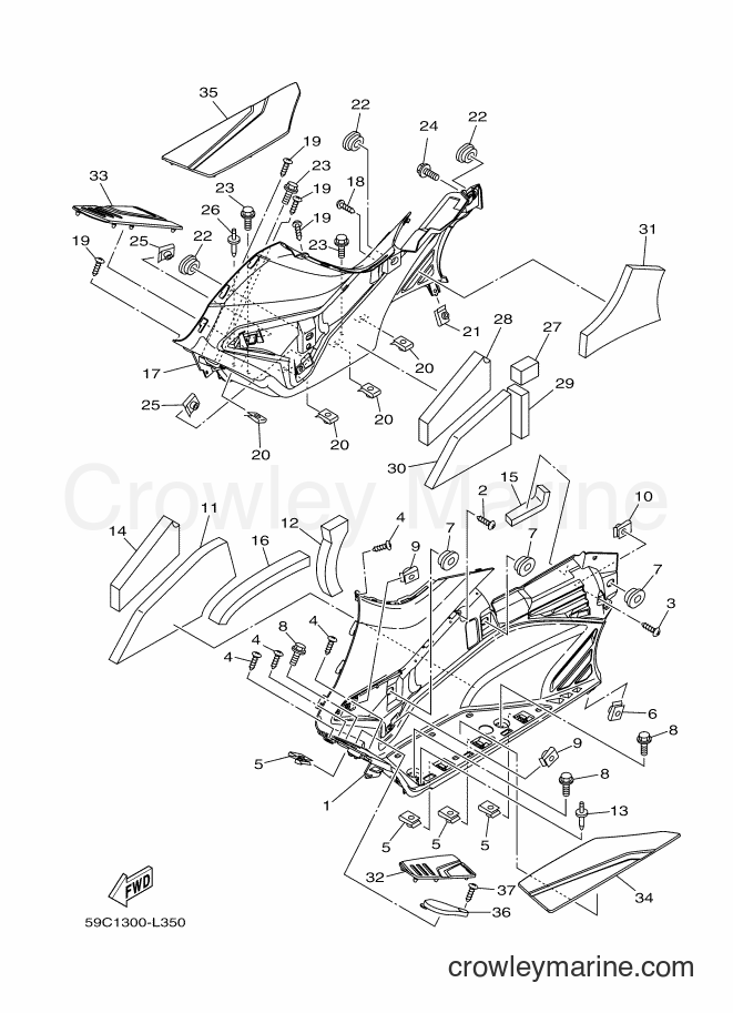 Yamaha Motors XP500A (59C2) [050] - STAND & FOOTREST 2