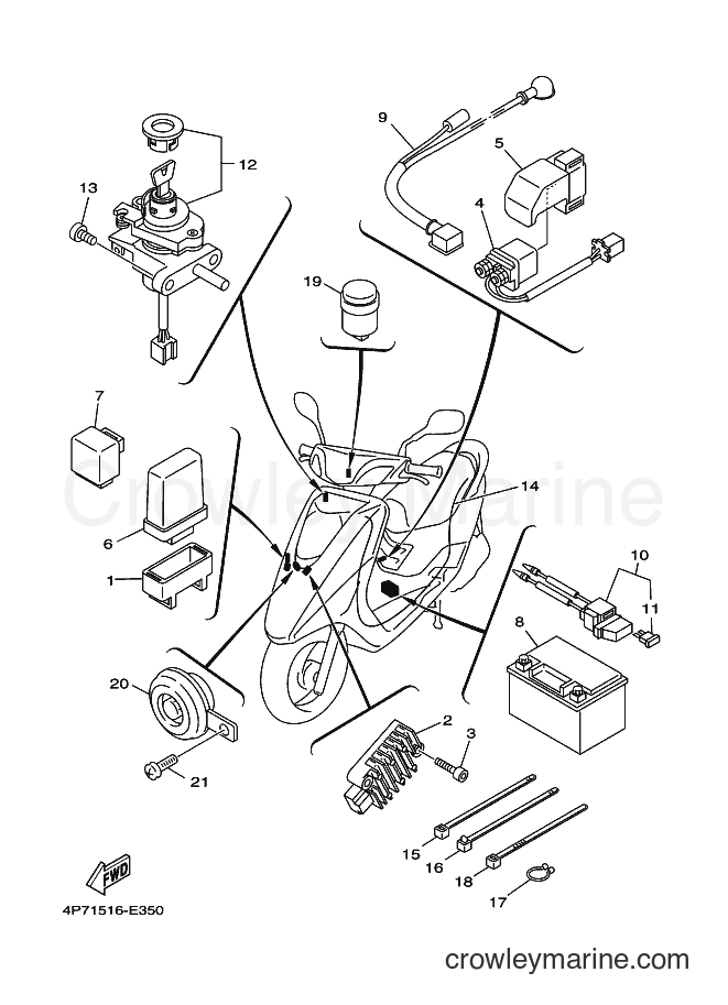 Yamaha Motors XC125E (4P71) [010] - ELECTRICAL 1