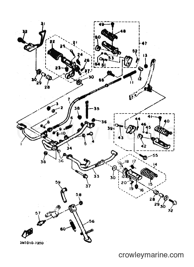 1990 Cruiser XV535 - XV535 (3JC4) [010] - STAND & FOOTREST