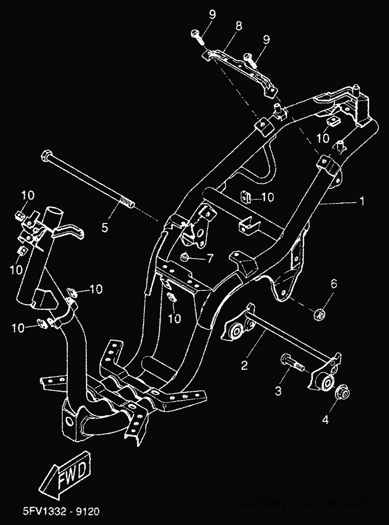 Yamaha Motors YH50 (5JB4) [020] - FRAME
