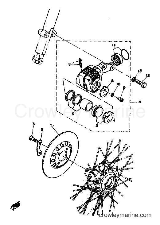 1977 Scooter FS1 - FS1 (2G0) [998] - BRAKE