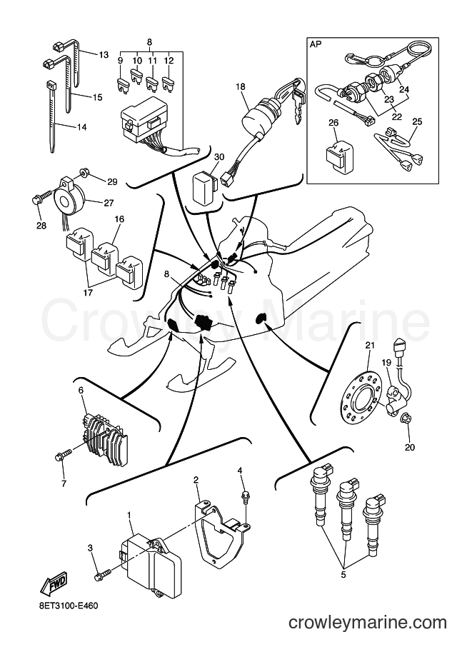 2006 Snowmobile RSV10 - RSV10 (8FM3) [010] - ELECTRICAL 1