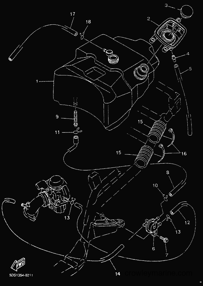 2000 Scooter YP125E - YP125E (5DSK) [010] - FUEL TANK