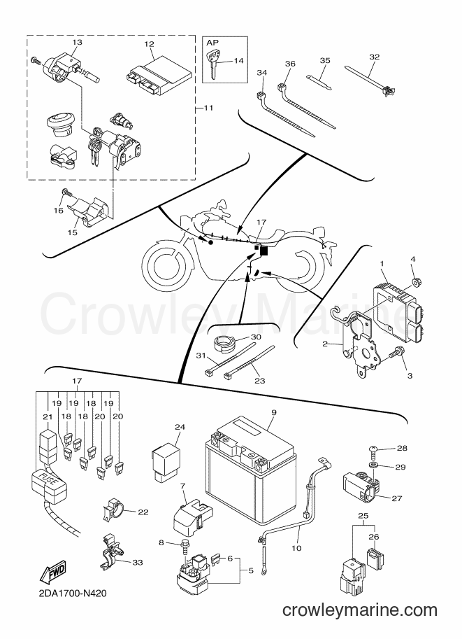 Yamaha Motors XVS950CU (2DE3) [050] - ELECTRICAL 2