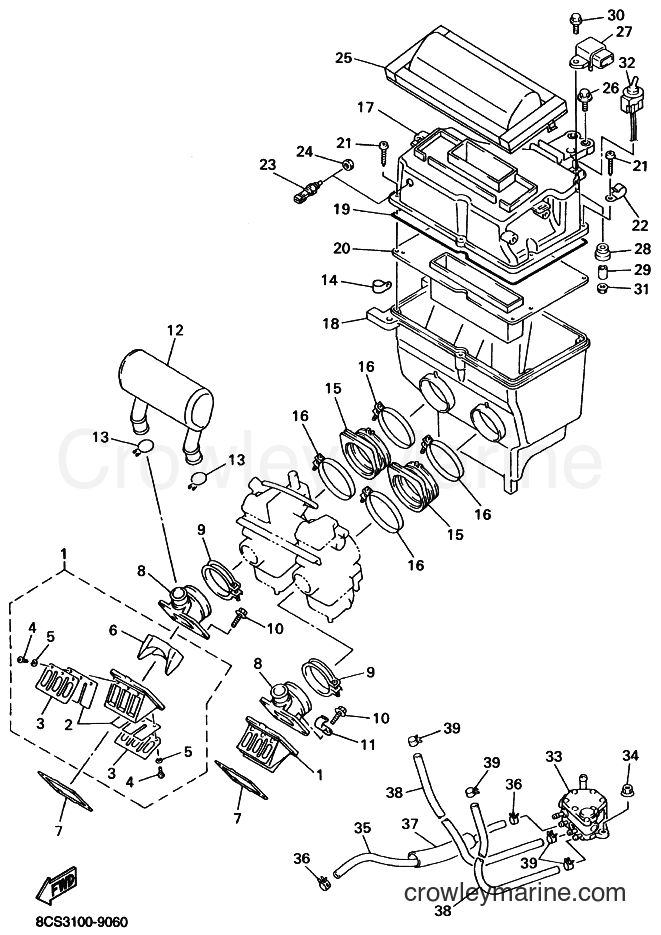 Yamaha Motors VX600LT (8CS3) [010] - INTAKE