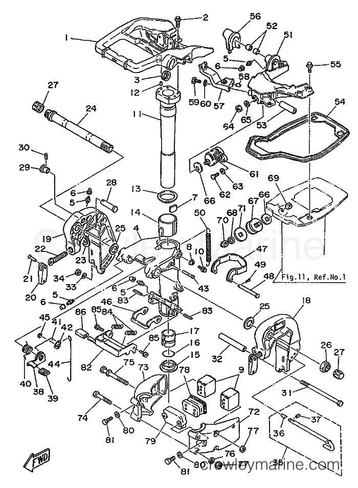 Yamaha Motors 20C (6A9) [999] - BRACKET