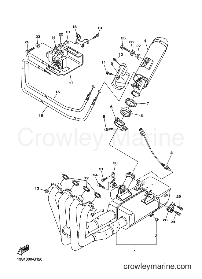 Yamaha Motors YZF-R6 (13SL) [010] - EXHAUST