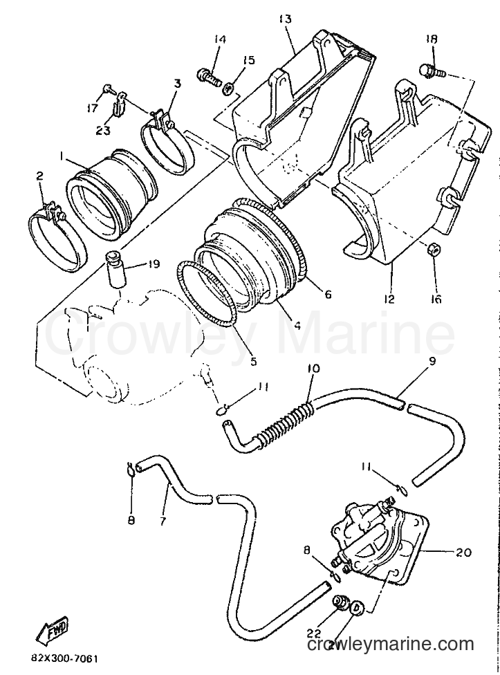 Yamaha Motors BR250TF (86D4) [010] - INTAKE