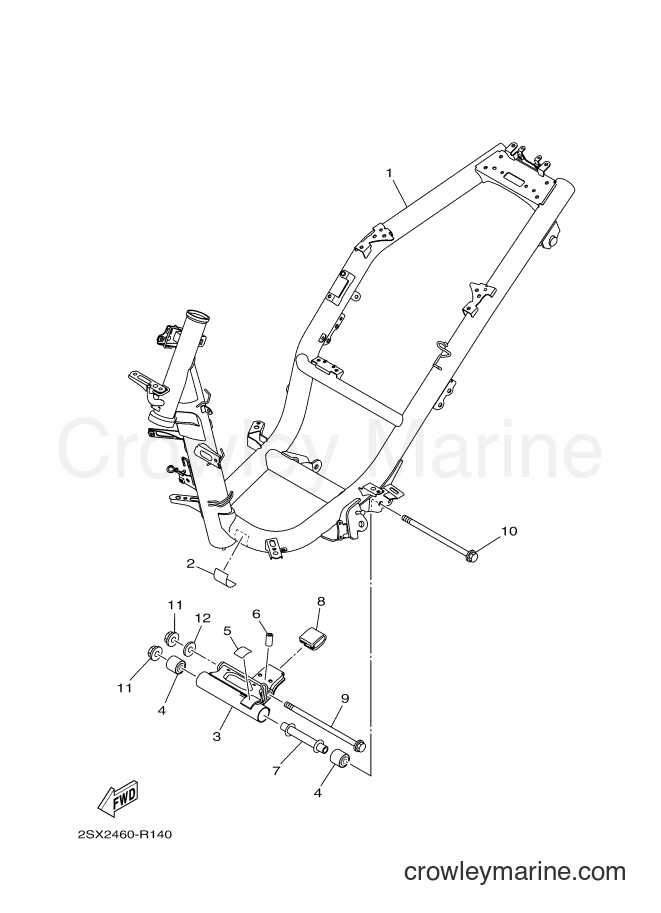 2016 Street Bike LNR125 - LNR125 (2SX2) [010] - FRAME