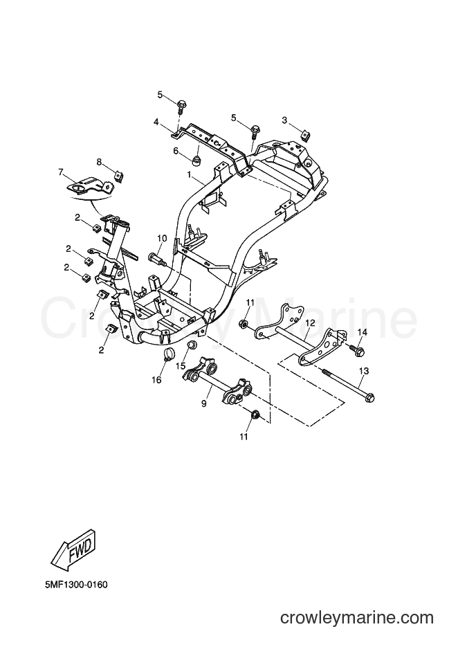 Yamaha Motors XN125 (5MF1) [040] - FRAME