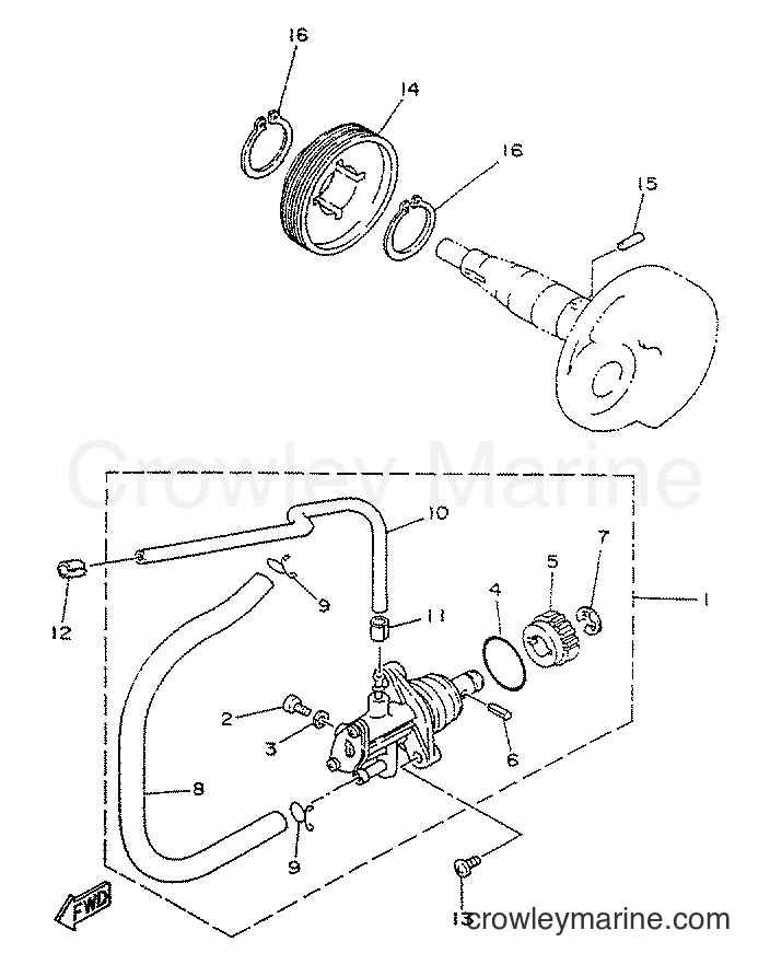 1996 Scooter YA50S - YA50S (4MJ7) [999] - OIL PUMP