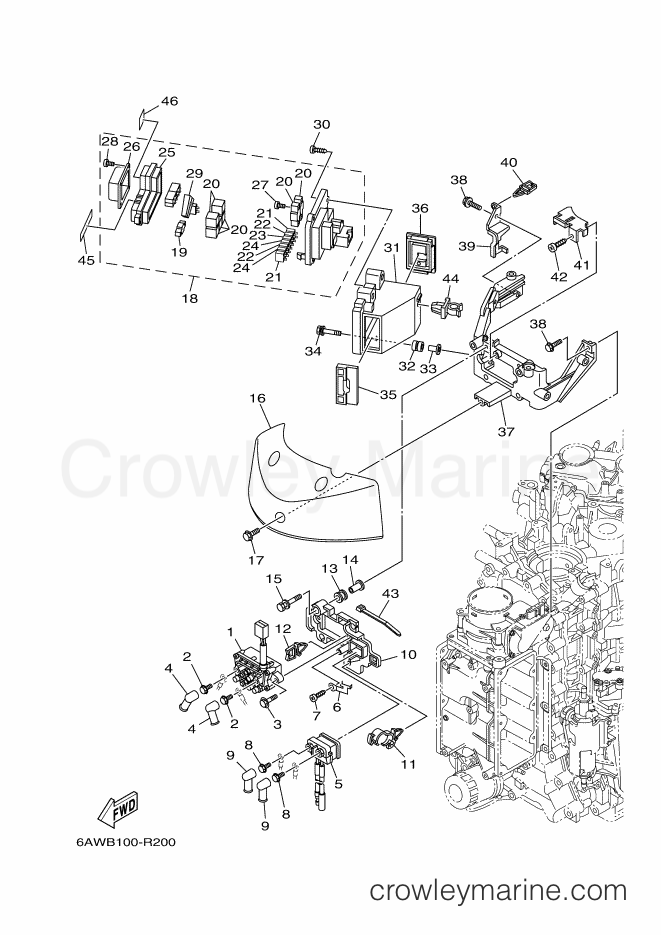 Yamaha Motors F350XCC-2017 (6AWB) [260] - ELECTRICAL 2