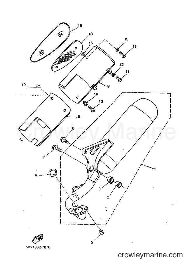 1999 Scooter YN50 - YN50 (5BV3) [010] - EXHAUST